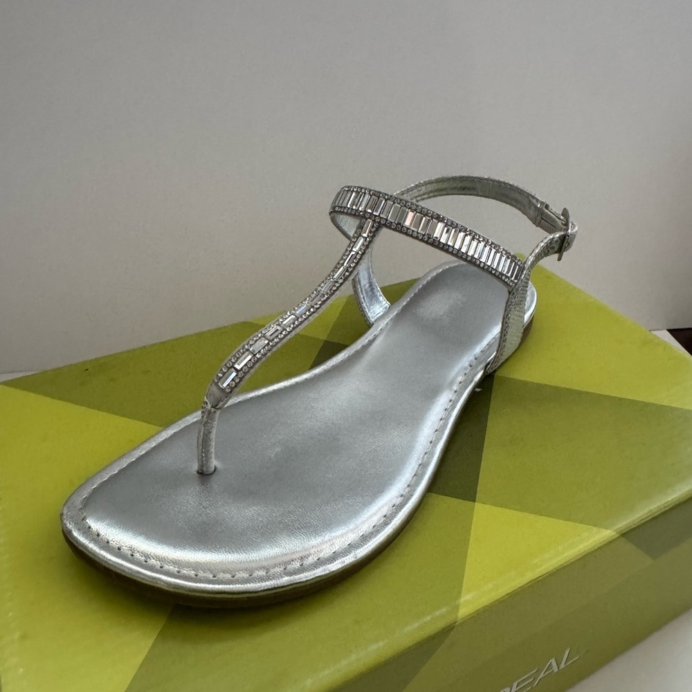 Xappeal Shimmering Silver Sandals